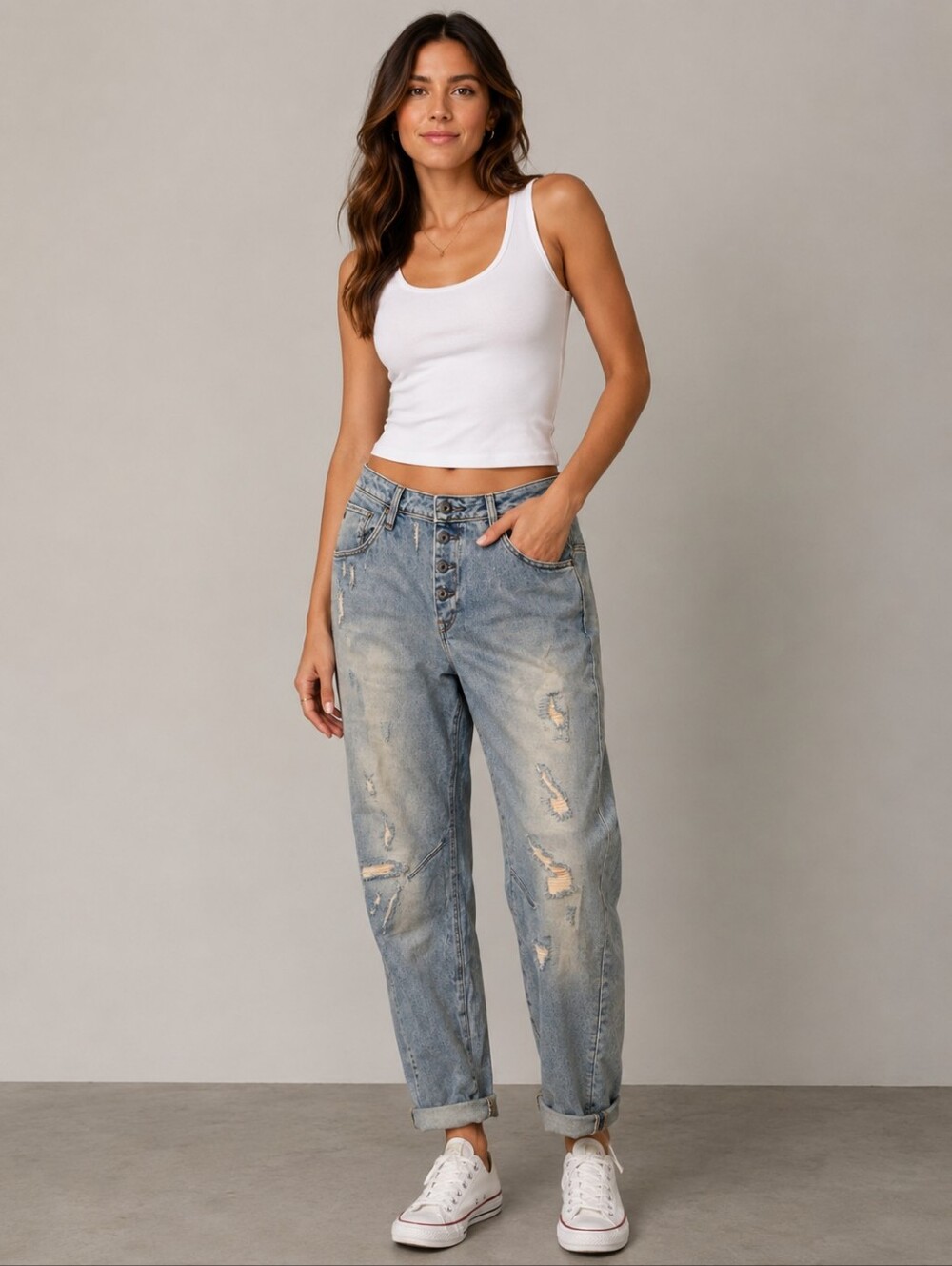 G-Star Raw Arc 3D BTN Low Boyfriend Denim Blue Button Fly Women's Jeans 32x30